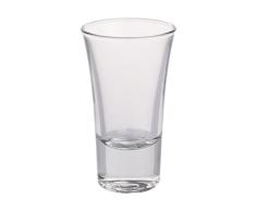 Excelsa Vasos Transparentes Vaso Chupito Amaro cl 57, Cristal, Transparente, 5Â x 5Â x 8.5Â cm