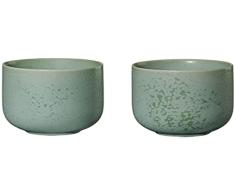 ASA Coppa Minto 19080191 - Juego de 2 tazas de tÃ© (porcelana, 0,2 L, 7,5 x 7,5 cm), color verde