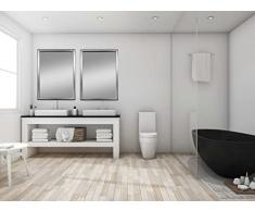 Zalena Jim - Espejo de Pared (30 x 25 cm), diseÃ±o de Espejo de baÃ±o para el hogar, baÃ±o, Pasillo, Sala de Estar