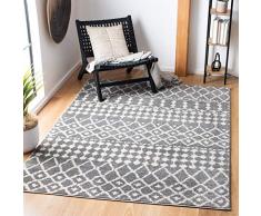 Safavieh Windsor - Alfombra de Polipropileno Tejida 160 x 230 cm Gris/Crema.