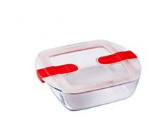 Pyrex 211PH00 - Recipiente de almacenamiento para microondas (cristal), transparente