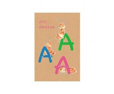 Komar Wandbild Von ABC Animal A | Poster, Bild, Wohnzimmer, Schlafzimmer, Dekoration, Kunstdruck | ohne Rahmen | P036A-30x40 fotomural, carbÃ³n