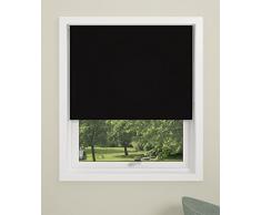 Deb El El - Estor Opaco Enrollable, 100 x 150 cm, Mini 100% poliéster, Negro, 100 x 150 cm