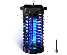 CONOPU Lampara Antimosquitos Electrico- 3000V Antimosquitos Exterior, 18W Matamoscas ElÃ©ctrico Anti Mosquitos, 365nm UV LÃ¡mpara Antimosquitos Interior con Bombilla Reemplazable, Negro