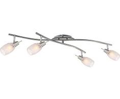 Globo Strahler FLORITA, nickel matt chrom (bombillas no incluidas)