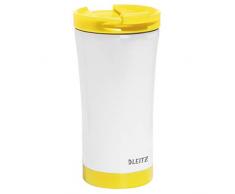 Leitz Taza de Viaje Wow, Amarillo, Stainless Steel, 20.4 x 9.3 x 9.3 cm