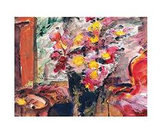 Lovis Corinto - PÃ³ster de flores sobre una mesa de 1922 sin marco para pared