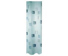 Spirella 180 x 200, Plateado colección Milano, Cortina de Ducha Textil, 100% Polyester