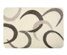 Spirella colección Luna, Alfombrilla de Ducha 55 x 65,100% AcrÃlico,Beige, Pardo, 65 x 55 cm