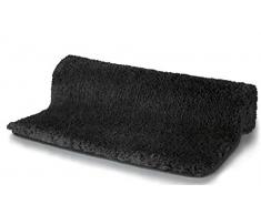 Spirella 70 x 120, Negro colección Highland, Alfombrilla de Ducha, 100% Polyester-Microfibra