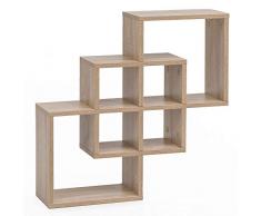 Wohnling WL5.811 Sonoma - Estante de Pared (Madera, 54 x 54 x 16 cm)