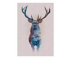 Komar Wandbild Von Animals Forest Deer | Poster, Bild, Wohnzimmer, Schlafzimmer, Dekoration, Kunstdruck | ohne Rahmen | P084C-50x70 fotomural, carbÃ³n