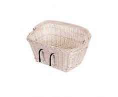 e-wicker24 - Cesta para Bicicleta, Color Beige, tamaÃ±o 46 x 34 x 28 cm