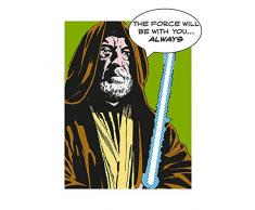 Komar Wandbild Von Star Wars Classic Comic Quote OBI WAN | Kinderzimmer, Jugendzimmer, Dekoration, Kunstdruck | ohne Rahmen | WB119-40x50 fotomural, carbÃ³n