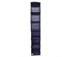 Organizador Armario 30 x 30 x 120 cm, con 6 estantes, Ahorra Espacio portatodo para Colgar para magliones, Camisetas, Zapatos, Bolsos - Azul - House Collection