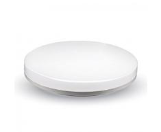 Plafón LED SMD 15 W trimless techo circular IP44 1250LM vt-8033 – SKU 1389 blanco frío 6400 K