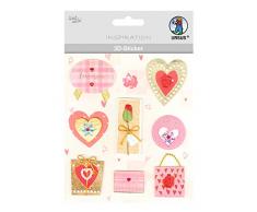 URSUS Pegatinas 3D Everyday compuesta por varios niveles, materiales de alta calidad, autoadhesivas, para decorar tarjetas de felicitaciÃ³n, scrapbooking y otras manualidades, carbÃ³n, talla Ãºnica