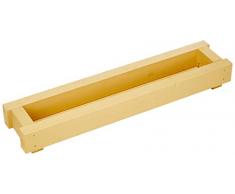 Amico Madera fl120gl Jardinera de Aleta de 120, Madera, Amarillo, 120Â x 27Â x 15Â cm