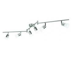 Philips myLiving Barra de focos, 6 Bombillas, iluminación interior 3.5 W, Gris