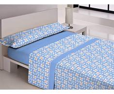 Libela Juegos sabanas, Azul, Cama 135 cm