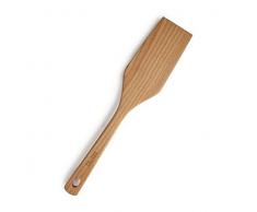 Ibili 751430 ESPATULA para Wok Madera 30 CM, Stainless Steel
