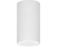 Adviti BARBRA DLR GU10 Lampara Techo Salon Downlight Redondo Aluminio Max 50W IP20 (Blanco)