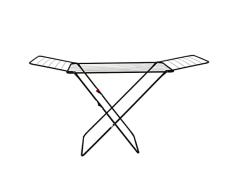 York Secadora de Ropa STABILO Resistente de Metal para Espacios pequeños, Balcones y terrazas, Gran Capacidad, Ligera y Estable, Color Negro, Capacidad de Carga de hasta 15 kg