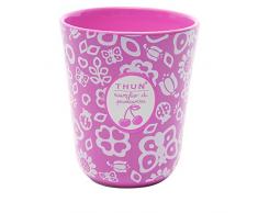 Thun arredo casa Vela en Tarro Grande Despertar de Primavera, cerámica/Cera, Rosa, 16 x 16 x 16.5 cm