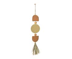Main + Mesa EC0568 - Adorno para Pared (tamaÃ±o Grande, Terracota y Metal), diseÃ±o de Flores
