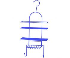 MSV Estantería de Ducha, Acero, Morado, 53x25x10.6 cm