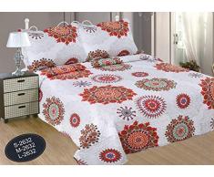 Forentex Colchas de Verano Cama 150 Reversible Estampado Cosida Sin Fundas, L-2632, 240 x 260 cm
