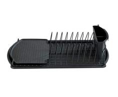 Wenko Escurridor de Platos, Color Negro, Metal pulverizado, MaÃe (B x H x T): 47,5 x 11 x 26,5 cm