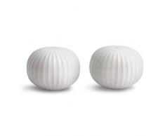 KÃ¤hler Hammershoi Juego de salero y pimentero, Porcelana, blanco