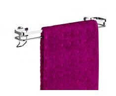 Wenko Toallero de Barra Premium, Acero Inoxidable, Plata, 40 x 8.5 x 8 cm