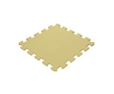 Iris Ohyama â Alfombra de protección de suelo Puzzle/alfombra de actividades para bebé y niño, goma EVA, amarillo, 45 cm