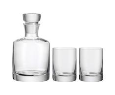 WMF Glass Botella para Whisky con Dos Vasos, Vidrio