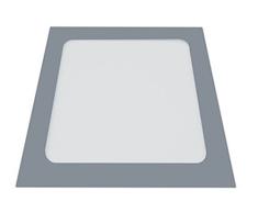 LYO Downlight LED Empotrar Cuadrado Integrado, 6 W, Gris, 12 x 12 cm