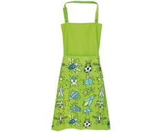 Laroom Delantal, Verde, Blue
