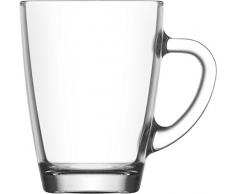 Vega 62506 Set 6 Vasos con Asa, 300Cc, Vidrio