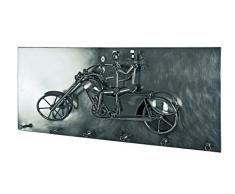 Haku Möbel 32813 perchero de pared, 85 x 40 x 21 cm, colour negro/de níquel