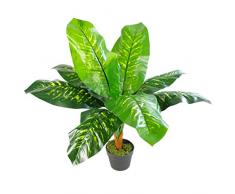 Leaf Planta Artificial de 75 cm con diseño de Hojas de Evergreen