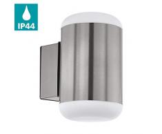 EGLO MERLITO Aplique de pared para exterior Acero inoxidable E27 - Iluminación al aire libre (Aplique de pared para exterior, Acero inoxidable, Acero inoxidable, IP44, I, E27)