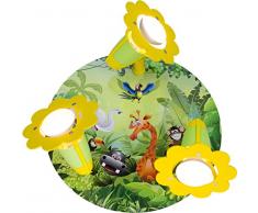 elobra Niños Lámpara plafón Wildnis Jungla, madera, verde, a + +