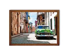 Cuadro en marco, póster moderno, pared artÃstica, varios temas de 50 x 70 cm (una carretera en la ciudad)