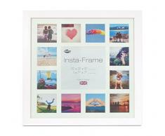 Inov8 16 x 40,64 cm Insta-Frame Kayla Marco para Instagram 13/DE Estampado a Cuadros de Fotos con paspartú Blanco y Blanco con Borde, Blanco