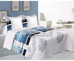 ForenTex Colchas Reversible Almohada 70 y Funda CojÃn 45x45cm con Relleno(Ref 2688), Pack Cama 90