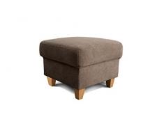 Cavadore Sillón y Taburete, gomaespuma, marrón Claro, 58 x 58 x 46 cm