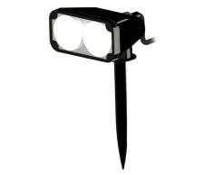 Eglo NEMA 1 Outdoor pedestal/post lighting GU10 3W LED Negro - iluminación al aire libre (Outdoor pedestal/post lighting, Negro, De plástico, IP44, Entrada, Jardín, Patio, 2 bulb(s))