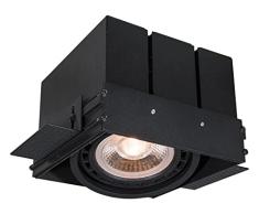 LUCIDE TRIMLESS - Foco empotrable en el suelo - 1xGU10 - Negro