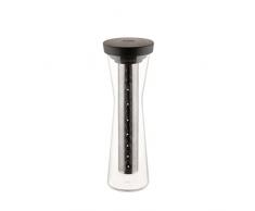 Alessi Mazagran GIA31 BR - Jarra para Café FrÃo Filtrado, en Vidrio Borosilicato y Resina Termoplástica, Filtro en Acero Inoxidable 18/10, Marrón